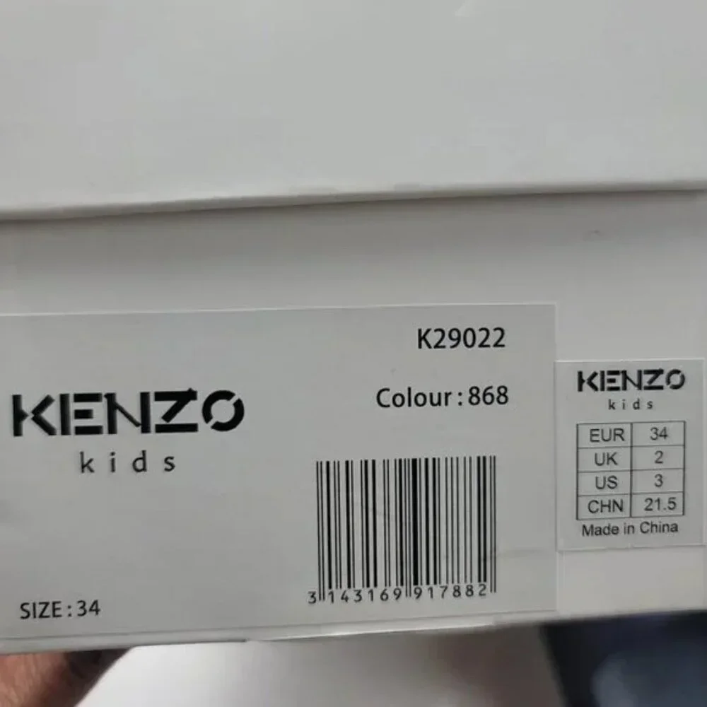 Kenzo Logo Pool Slide Sandals Boys